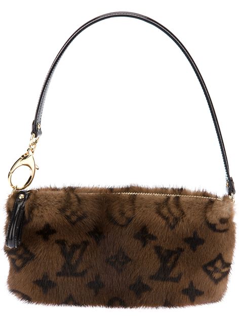 louis vuitton mink fur bag|Louis Vuitton Mink Fur Shoulder Bag in Brown .